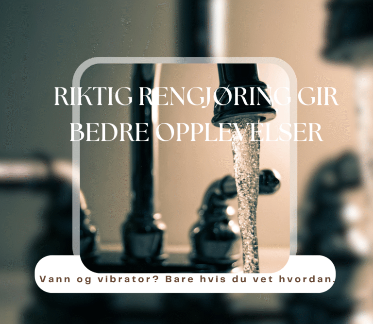 Rengjøring av dildo med motor – dette må du vite