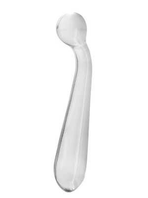 Glassdildo for G-punkt stimulering for hardere trykk og bedre presisjon.